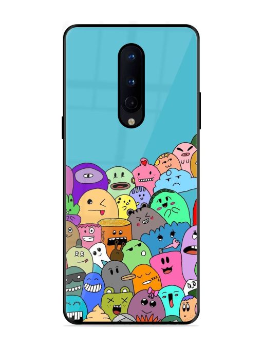 Monster Mash Glossy Soft Edge Case for Oneplus 8 Chachhi