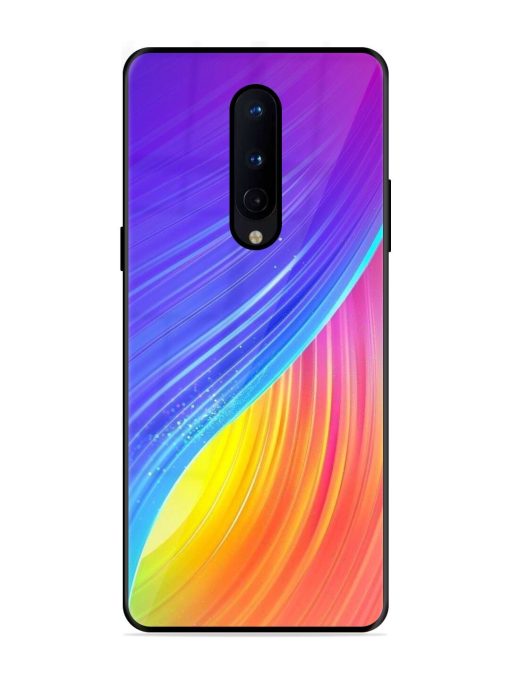 Neon Swirl Glossy Soft Edge Case for Oneplus 8 Chachhi