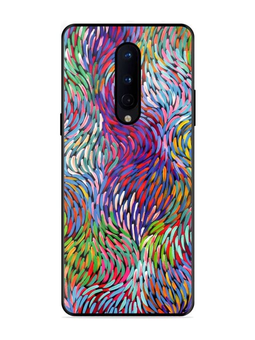 Vibrant Waves Glossy Soft Edge Case for Oneplus 8 Chachhi