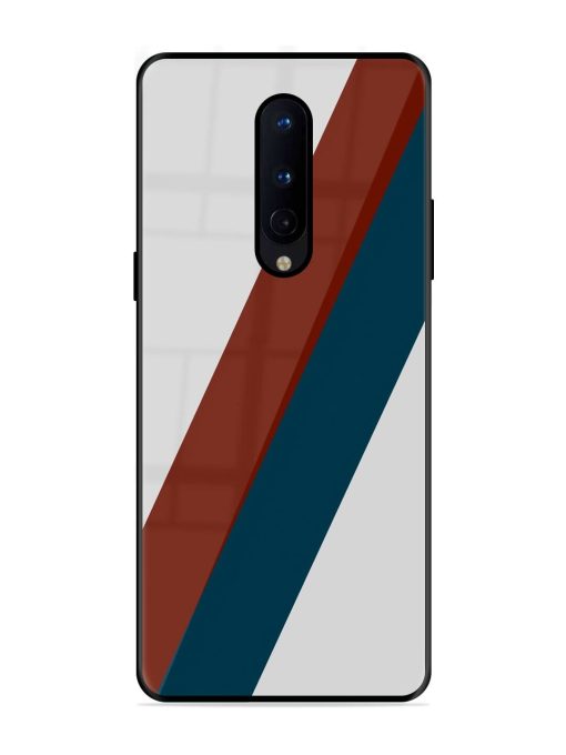 Slanted Stripes Glossy Soft Edge Case for Oneplus 8 Chachhi