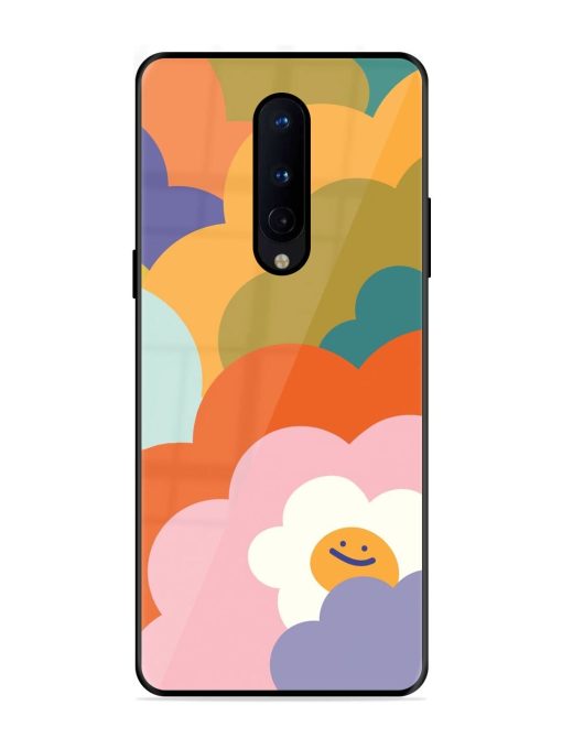 Happy Flower Power Glossy Soft Edge Case for Oneplus 8 Chachhi