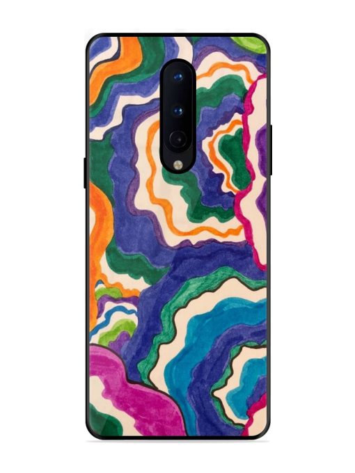 Wavy Wonder Glossy Soft Edge Case for Oneplus 8 Chachhi