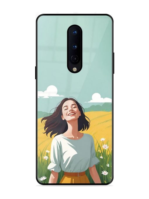 Girl Graffiti Glossy Soft Edge Case for Oneplus 8 Chachhi