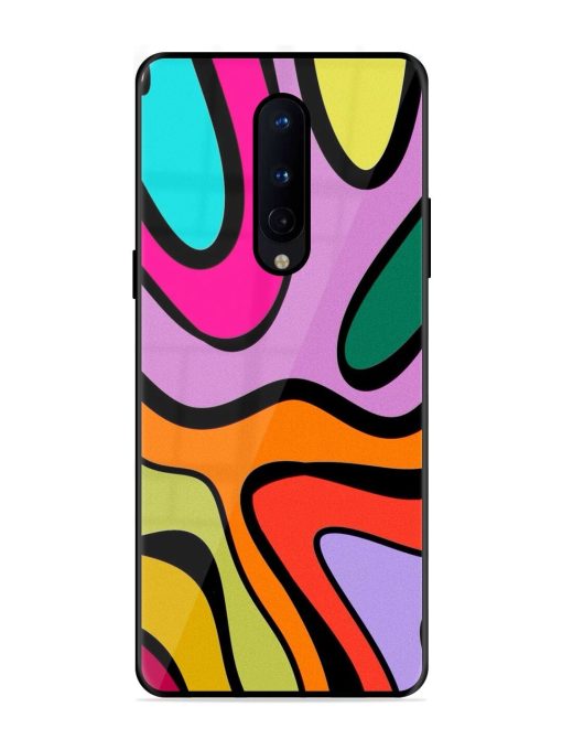 Groovy Swirls Glossy Soft Edge Case for Oneplus 8 Chachhi