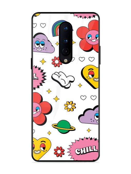 Whimsical Wonderland Glossy Soft Edge Case for Oneplus 8 Chachhi