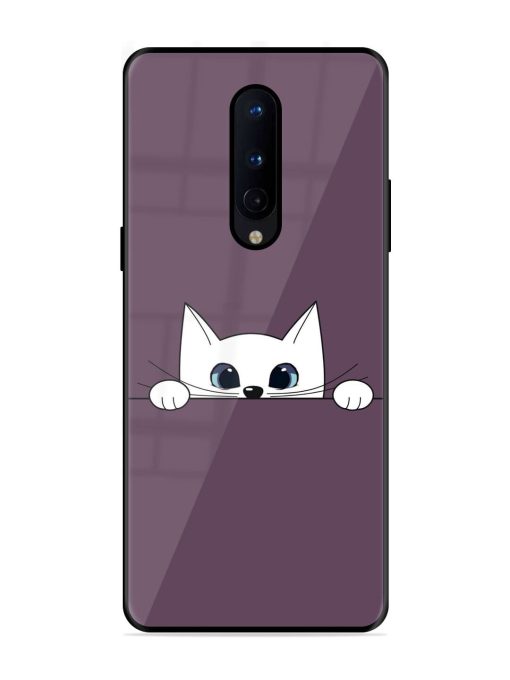 Peek-A-Boo Kitty Glossy Soft Edge Case for Oneplus 8 Chachhi