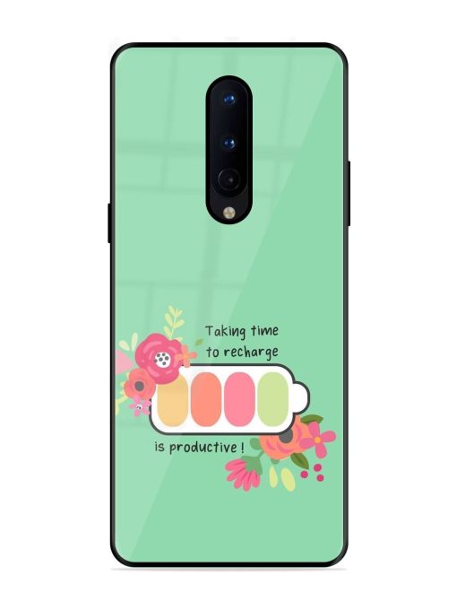 Recharge And Bloom Glossy Soft Edge Case for Oneplus 8 Chachhi