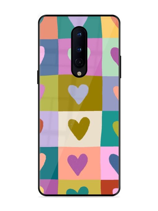 Box Of Hearts Glossy Soft Edge Case for Oneplus 8 Chachhi