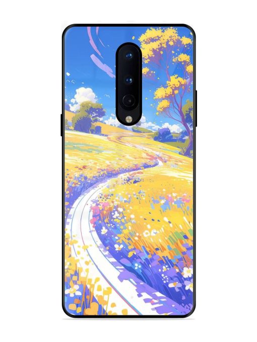 Vibrant Spring Meadow Glossy Soft Edge Case for Oneplus 8 Chachhi