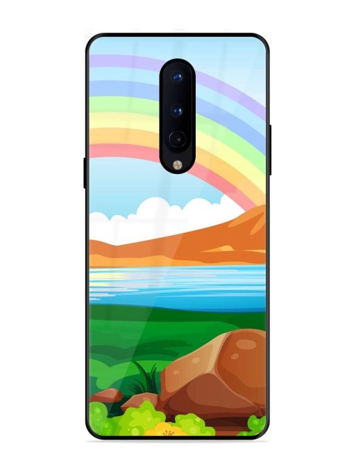 Rainbow Over The Lake Glossy Soft Edge Case for Oneplus 8