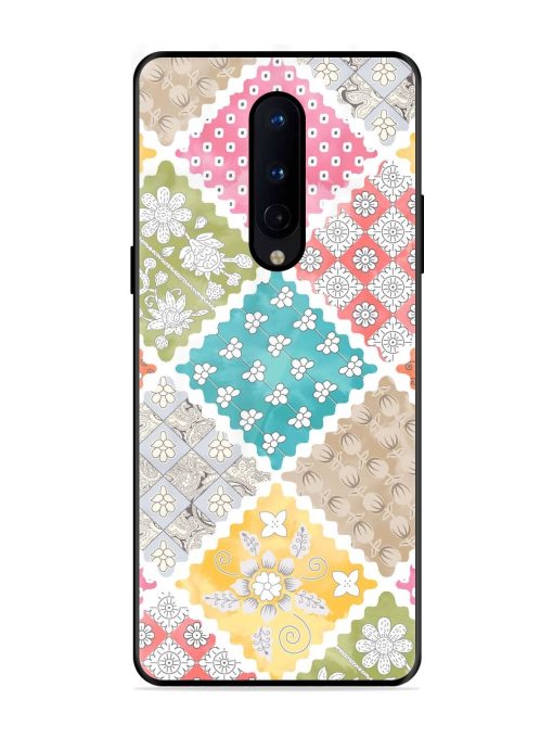 Patchwork Dreamscape Glossy Soft Edge Case for Oneplus 8 Chachhi