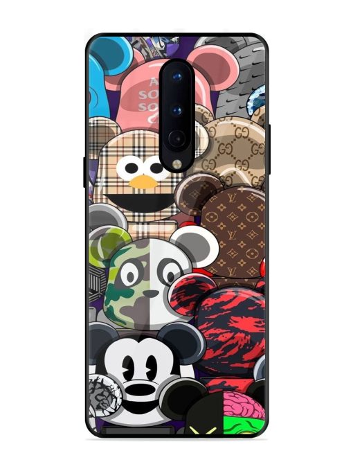 Streetwear Bearbrick Extravaganza Glossy Soft Edge Case for Oneplus 8 Chachhi