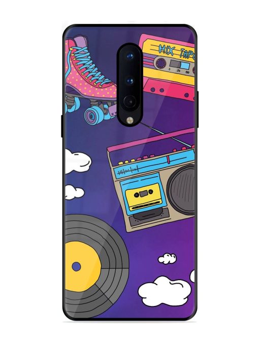 Retro Vibes Glossy Soft Edge Case for Oneplus 8 Chachhi