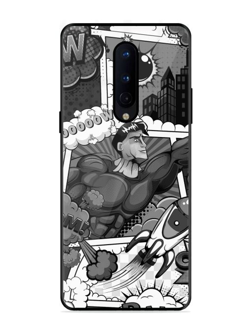 Comic Book Chaos Glossy Soft Edge Case for Oneplus 8 Chachhi