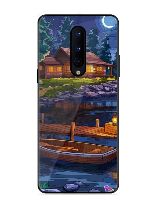 Moonlit Serenity Glossy Soft Edge Case for Oneplus 8 Chachhi