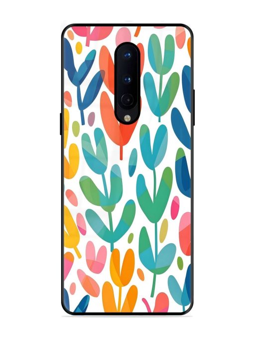 Rainbow Of Blooms Glossy Soft Edge Case for Oneplus 8