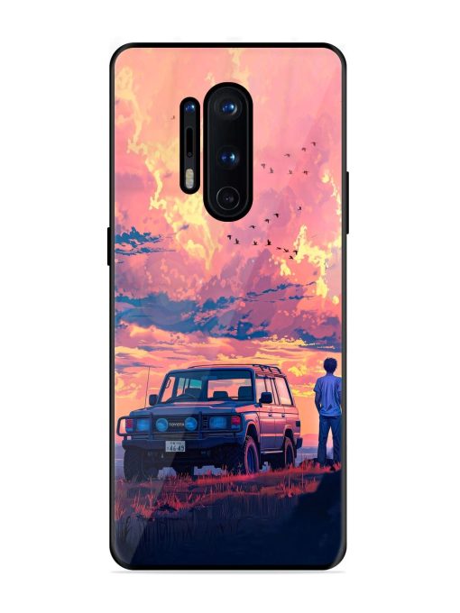 Solitude'S Horizon Glossy Soft Edge Case for Oneplus 8 Pro Chachhi