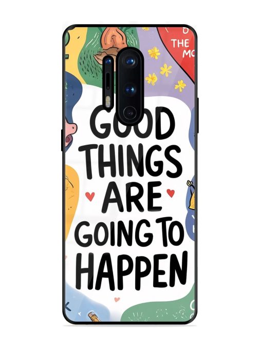 Uplifting Scribbles Glossy Soft Edge Case for Oneplus 8 Pro Chachhi