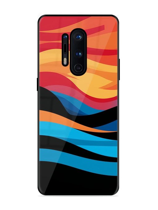 Blazing Currents Glossy Soft Edge Case for Oneplus 8 Pro Chachhi