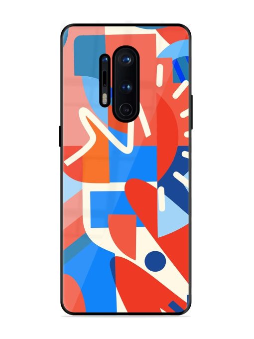 Abstract Harmony Glossy Soft Edge Case for Oneplus 8 Pro Chachhi