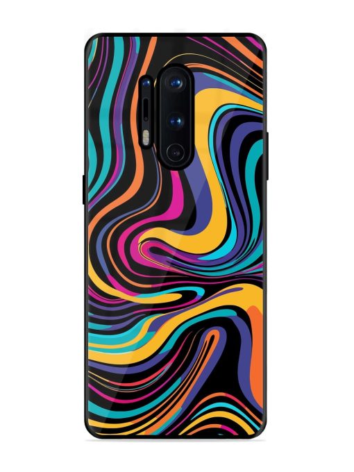 Psychedelic Swirl Glossy Soft Edge Case for Oneplus 8 Pro Chachhi