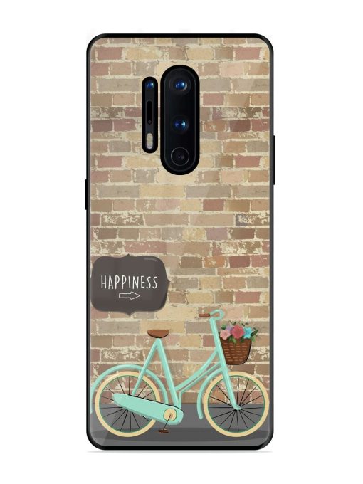 Pedaling Towards Happiness Glossy Soft Edge Case for Oneplus 8 Pro Chachhi