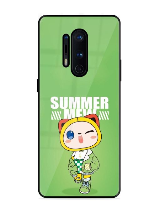 Purrfect Summer Glossy Soft Edge Case for Oneplus 8 Pro Chachhi