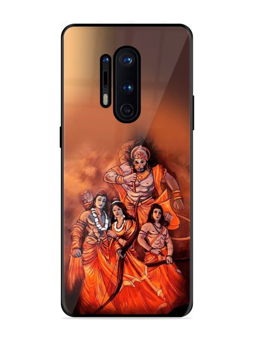 Sita Ram Glossy Soft Edge Case for Oneplus 8 Pro Chachhi