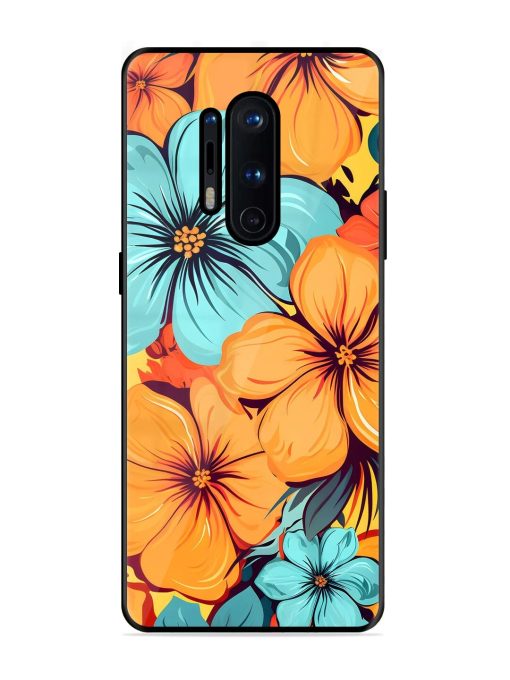 Tropical Bloom Glossy Soft Edge Case for Oneplus 8 Pro Chachhi