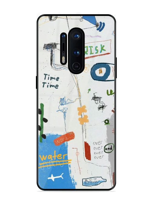 Mind Map Madness Glossy Soft Edge Case for Oneplus 8 Pro Chachhi