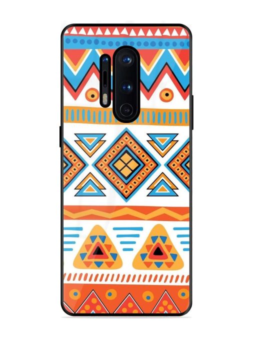 Vibrant Tribal Pattern Glossy Soft Edge Case for Oneplus 8 Pro Chachhi