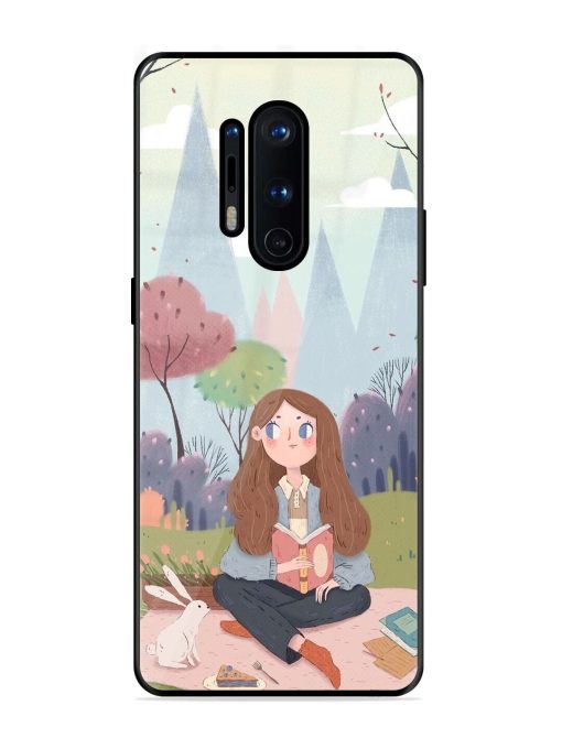 The Bookish Escape Glossy Soft Edge Case for Oneplus 8 Pro Chachhi