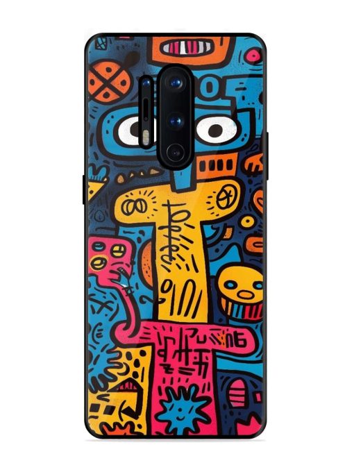 Doodletopia Glossy Soft Edge Case for Oneplus 8 Pro Chachhi