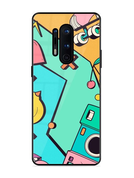 Retro Remix Glossy Soft Edge Case for Oneplus 8 Pro Chachhi