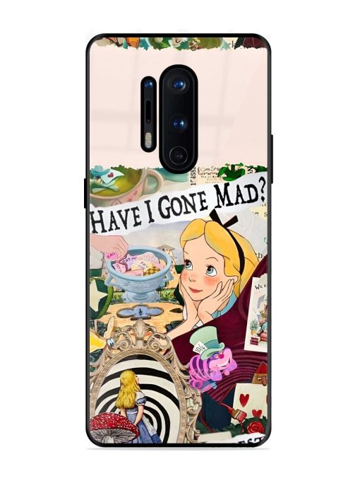 Mad Hatter'S Collage Glossy Soft Edge Case for Oneplus 8 Pro Chachhi