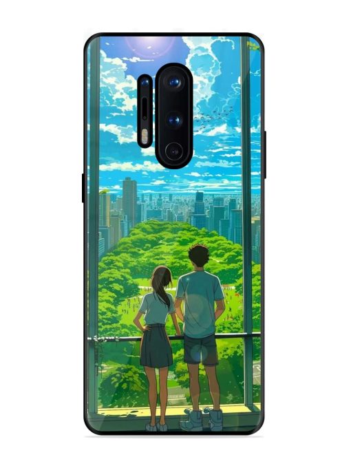 Cyberpunk Dreamscape Glossy Soft Edge Case for Oneplus 8 Pro Chachhi