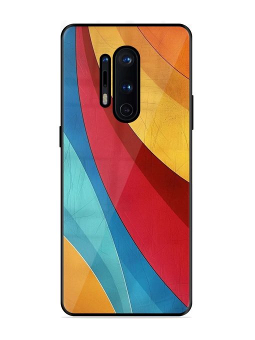 Curving Canvas Glossy Soft Edge Case for Oneplus 8 Pro Chachhi