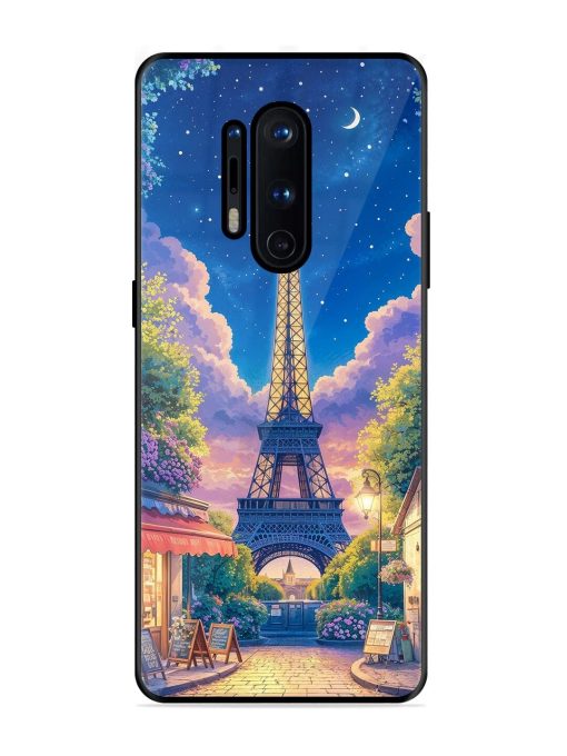 Twilight In Paris Glossy Soft Edge Case for Oneplus 8 Pro Chachhi