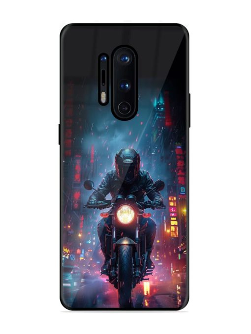 Neon Nights Glossy Soft Edge Case for Oneplus 8 Pro Chachhi