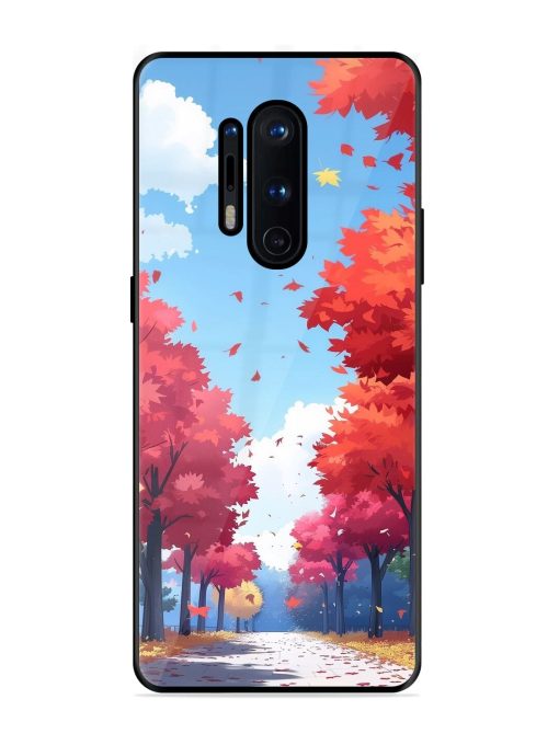 Autumn'S Embrace Glossy Soft Edge Case for Oneplus 8 Pro Chachhi