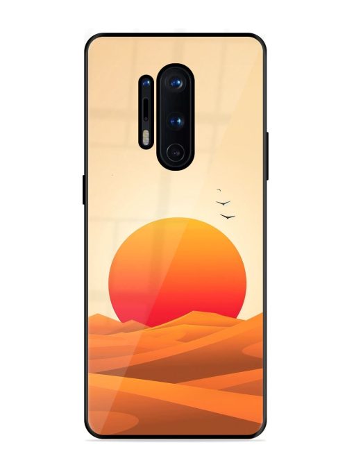 Desert Sunset Glossy Soft Edge Case for Oneplus 8 Pro Chachhi