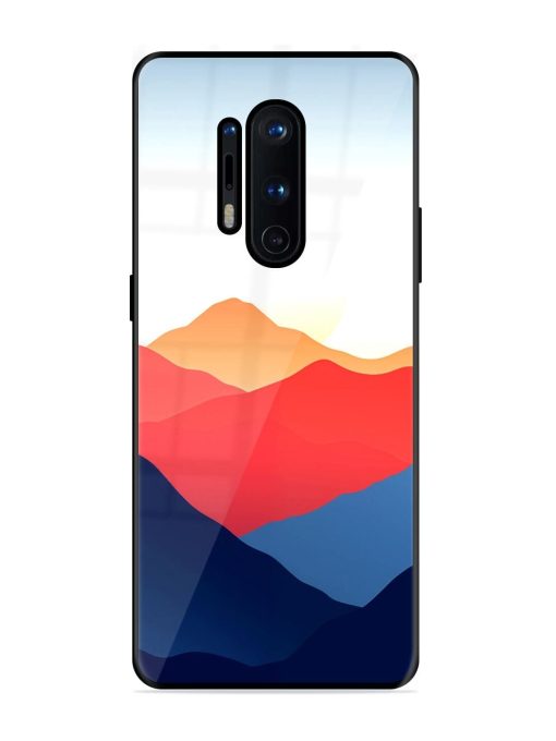 Sunset Peaks Glossy Soft Edge Case for Oneplus 8 Pro Chachhi