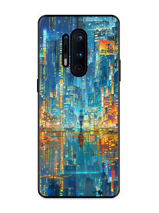 Neon Metropolis Glossy Soft Edge Case for Oneplus 8 Pro Chachhi