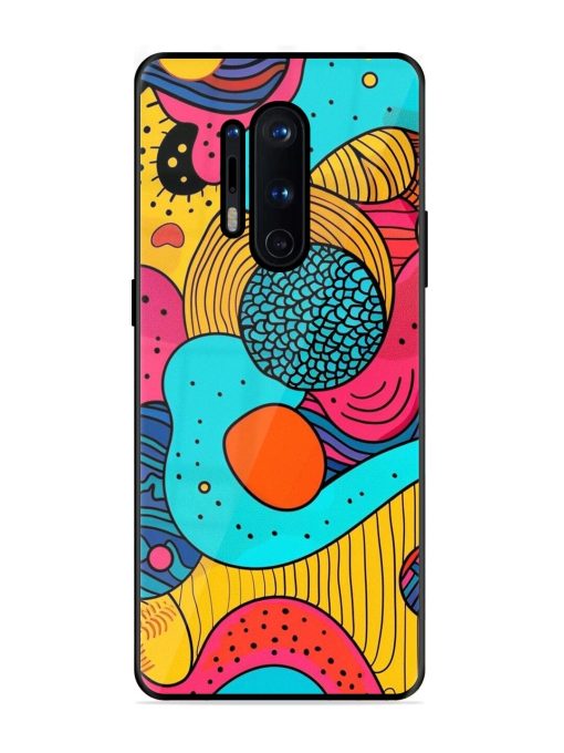 Psychedelic Patterns Glossy Soft Edge Case for Oneplus 8 Pro Chachhi