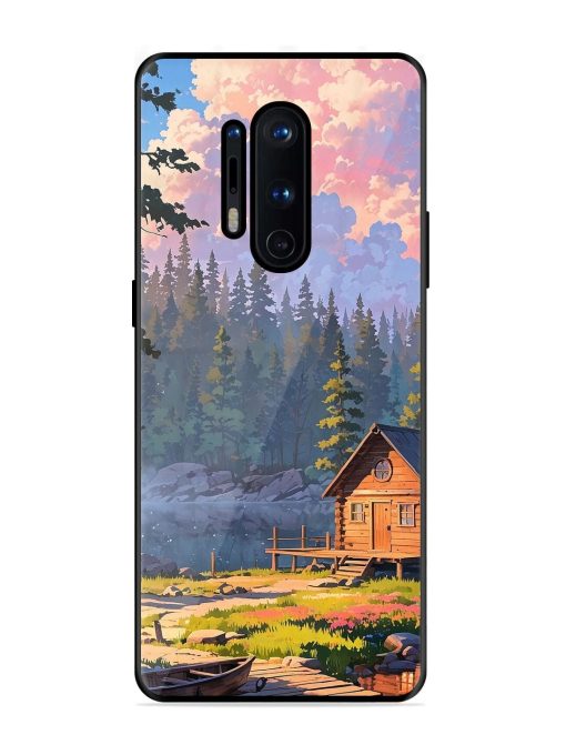 Lakeside Serenity Glossy Soft Edge Case for Oneplus 8 Pro Chachhi