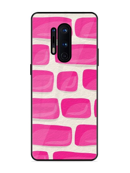 Pink Brick Wall Glossy Soft Edge Case for Oneplus 8 Pro Chachhi