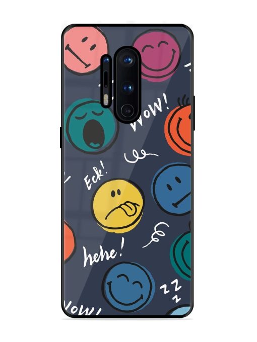 Emoticon Parade Glossy Soft Edge Case for Oneplus 8 Pro Chachhi