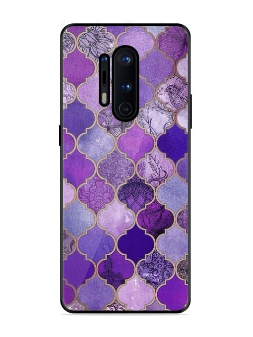 Purple Mosaic Magic Glossy Soft Edge Case for Oneplus 8 Pro Chachhi