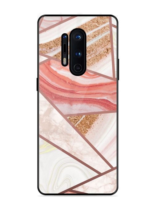 Rosy Mosaic Glossy Soft Edge Case for Oneplus 8 Pro Chachhi