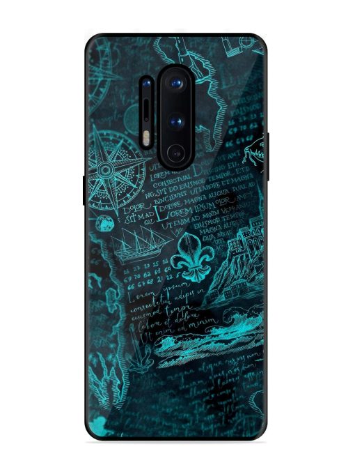 Nautical Notebook Glossy Soft Edge Case for Oneplus 8 Pro Chachhi